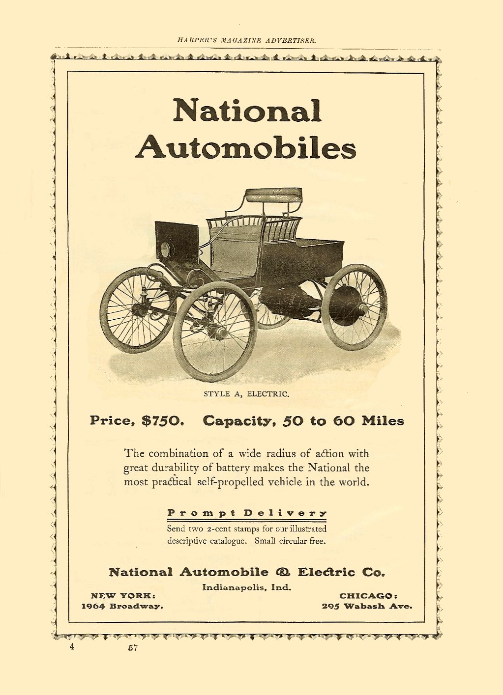 1901 American Auto Advertising